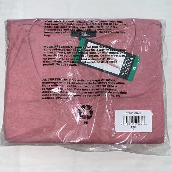 LAST ONE AVAILABLE - New Women’s Badgley Mischka 2-piece Lounge Set Pink XL - Picture 6 of 15